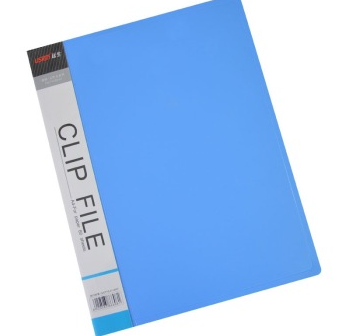 远生（USign） US--201A 环保双细纹文件夹，A4，单强力夹 蓝色。