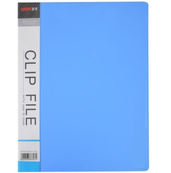 远生（USign） US--201A 环保双细纹文件夹，A4，单强力夹 蓝色。