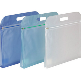 齐心(Comix)A1695 A4，PVC手提拉链袋