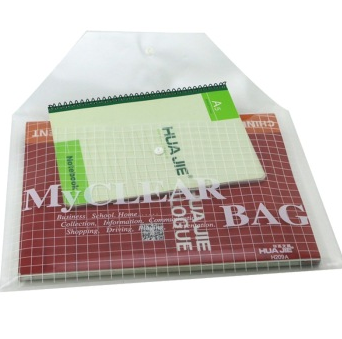 华杰（HUA JIE） H209A 钮扣梯形盖文件袋（14C） 12个/包