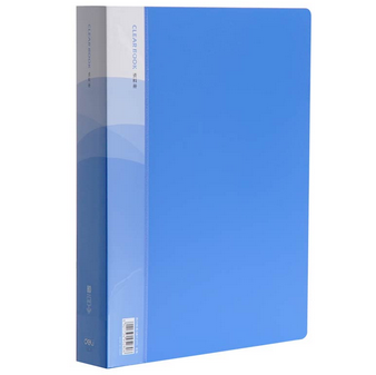 得力(DeLi)5200 标准型100页A4资料册 蓝色