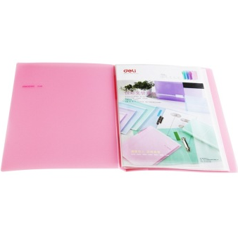 得力(deli)5062 悦彩系列资料册 A4/30页 红色 单只装