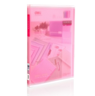 得力(deli)5062 悦彩系列资料册 A4/30页 红色 单只装