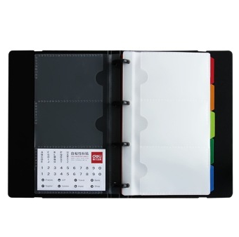 得力(deli)5777 发泡PP名片册 60袋120枚