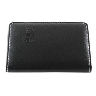 得力(deli)5790 硬皮摊开式名片册(容量72张) 