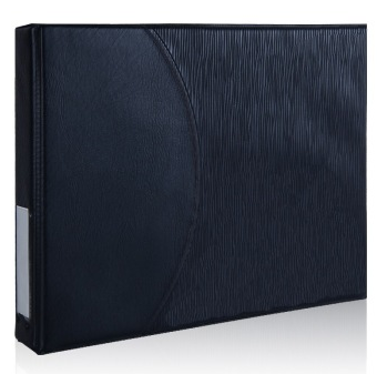 广博（GuangBo） WJ6416 高档商务名片册/名片包/名片夹360袋（黑色）单只装