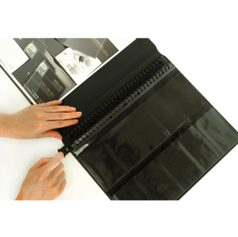 树德（shuter）U2300W UT精英名片本 A4活页名片夹 大容量拍立得相册 浅蓝色