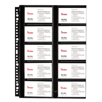 树德（shuter）U2300W UT精英名片本 A4活页名片夹 大容量拍立得相册 浅蓝色