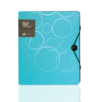 树德（shuter）U2300W UT精英名片本 A4活页名片夹 大容量拍立得相册 浅蓝色