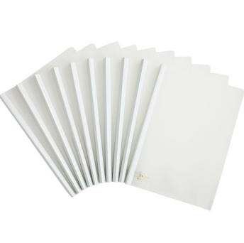 齐心（COMIX）Q312 资料册文件夹活页抽杆式 60张A4白色 10个装