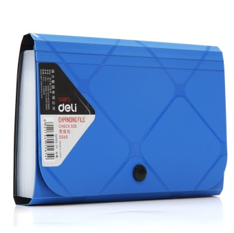 得力(deli)5565 A6/12格格调系列迷你票据包/风琴包 