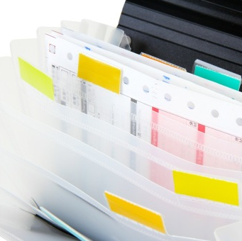 得力(deli)5565 A6/12格格调系列迷你票据包/风琴包 