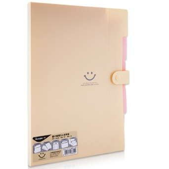 广博（GuangBo） A9038 爱の微笑5入文件夹文件袋票据收纳袋