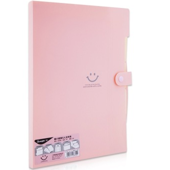 广博（GuangBo） A9038 爱の微笑5入文件夹文件袋票据收纳袋