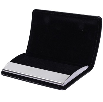 金得利（KINARY） OS9009 高级皮名片夹名片盒 黑色