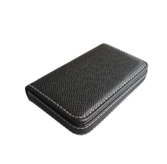 利蓝（leadland）商务名片盒/便携名片包 名片册 名片夹 (咖啡色荔纹1195)