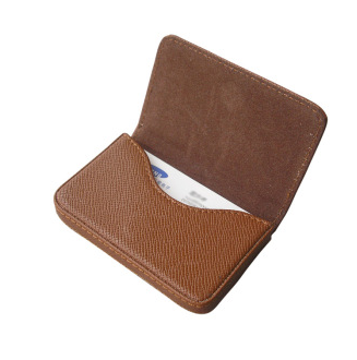 利蓝（leadland）商务名片盒/便携名片包 名片册 名片夹 (咖啡色荔纹1195)