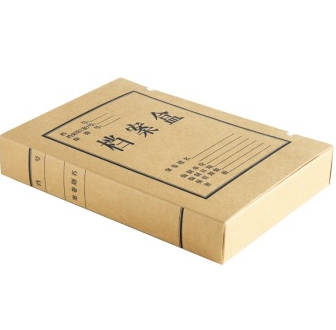 得力(deli)5925 高档进口纯浆牛皮纸档案盒 10个装