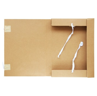 得力(deli)5924 高档进口纯浆牛皮纸档案盒 10个装