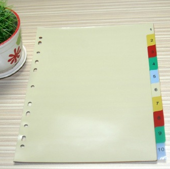 华杰（HUA JIE）HJ-10N 10页彩色PP分类页(PP材质)