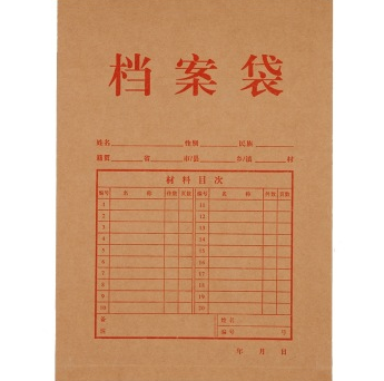 齐心(COMIX)AP-122 本色高档混木浆牛皮纸档案袋/文件袋/资料袋 A4 30mm 竖式 10个装