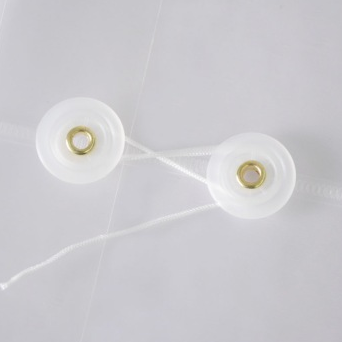 远生（USign） US--F118 缠绳拉开式PP透明档案袋 白色，每包12个装