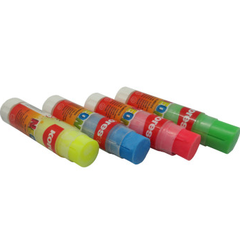 高乐士(KORES) 16207荧光色固体胶20克 1*4支(蓝绿黄粉)