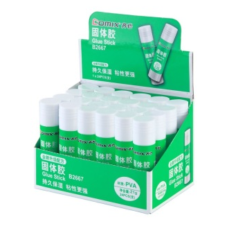 齐心(COMIX)B2667-N 升级配方PVA超粘健康固体胶棒 21g 24支装