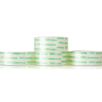 得力(deli)30079 透明文具胶带18mm*18m 4卷/筒装