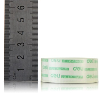 得力(deli)30079 透明文具胶带18mm*18m 4卷/筒装