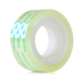 得力(deli)30079 透明文具胶带18mm*18m 4卷/筒装