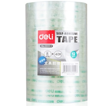 得力（deli） 30002 透明办公文具胶带