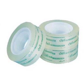 得力(Deli)30064超透明文具胶带18mm*20m(8个/筒)