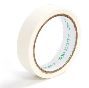 得力(deli)30670 装修遮蔽带/无痕纸/美纹纸胶带24mm*20y 6卷装