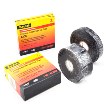 3M电工电气绝缘胶带胶布 130C无衬层自粘胶带19mm