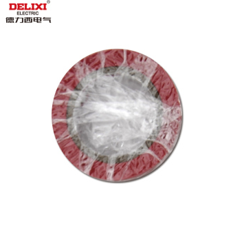 德力西电气 电工配件 防触电胶布 防水绝缘PVC电气胶带10m 红色