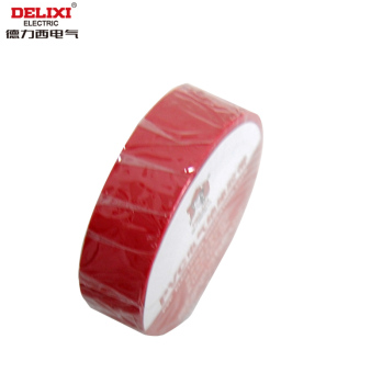 德力西电气 电工配件 防触电胶布 防水绝缘PVC电气胶带10m 红色