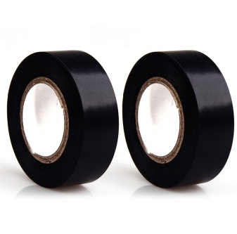 雨花泽（Yuhuaze） YHZ-90154 电气绝缘胶带18M两卷装电工胶布黑色