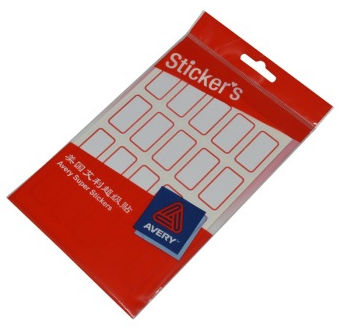 艾利（AVERY） MWN017 手写标签带红框18*32mm 5袋/包
