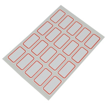 艾利（AVERY） MWN017 手写标签带红框18*32mm 5袋/包