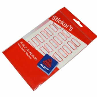 艾利（AVERY） MWN019 手写标签带红框24*27mm 5袋/包