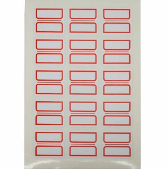 艾利（AVERY） MWN019 手写标签带红框24*27mm 5袋/包