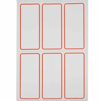 艾利（AVERY） MWN023 手写标签带红框34*72.5mm 5袋/包