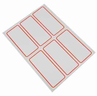 艾利（AVERY） MWN023 手写标签带红框34*72.5mm 5袋/包