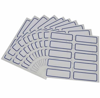 艾利（AVERY） MWN013 手写标签带蓝框18*50mm 5袋/包