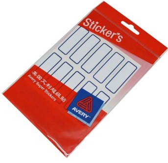 艾利（AVERY） MWN013 手写标签带蓝框18*50mm 5袋/包