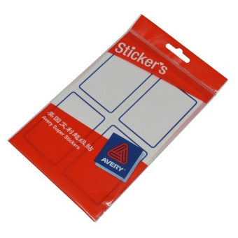 艾利（AVERY） MWN012 手写标签带蓝框50*73mm 5袋/包