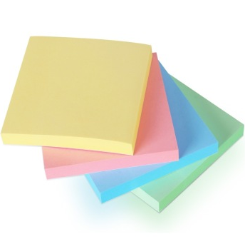 得力（deli） 7151 便签纸/便签本/便利贴/百事贴/易事贴 (76×76mm) 4色装