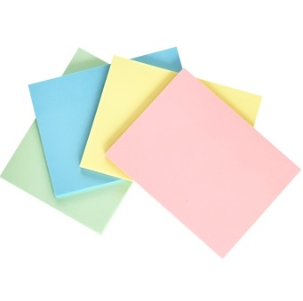 得力(deli)9083 四彩便签纸/便签本/便利贴/百事贴 76×101mm 100张/袋装