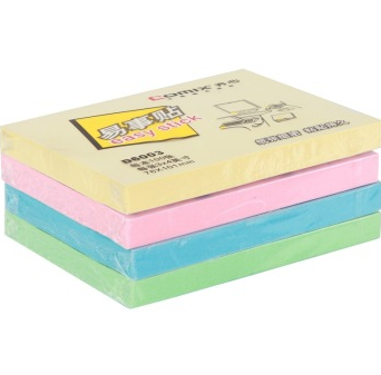 齐心（COMIX）D6003 便利贴/便签纸/便签本/易事贴/百事贴(76x101mm)12本配色装
